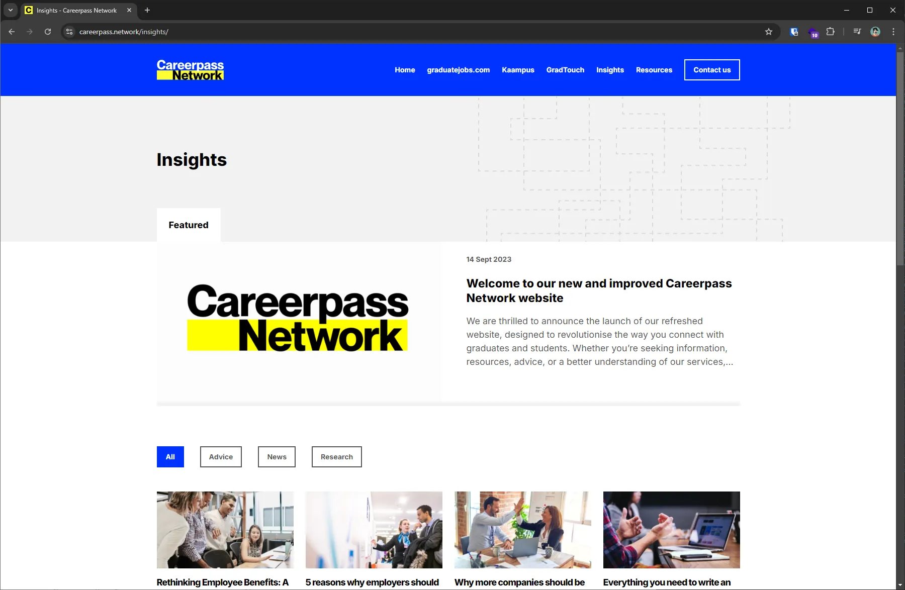 Careerpass Network website